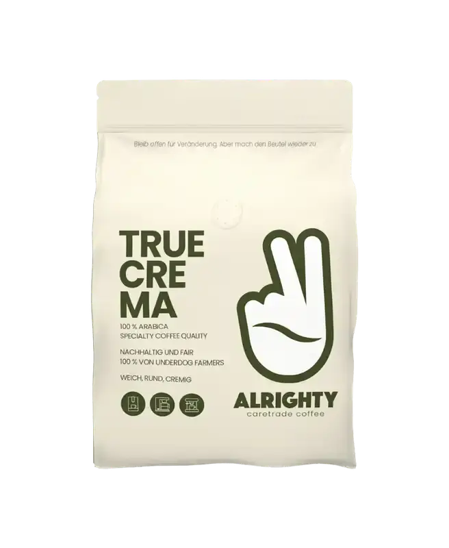 Alrighty True Crema, Kaffeebohnen, 1KG Alrighty- Handy24