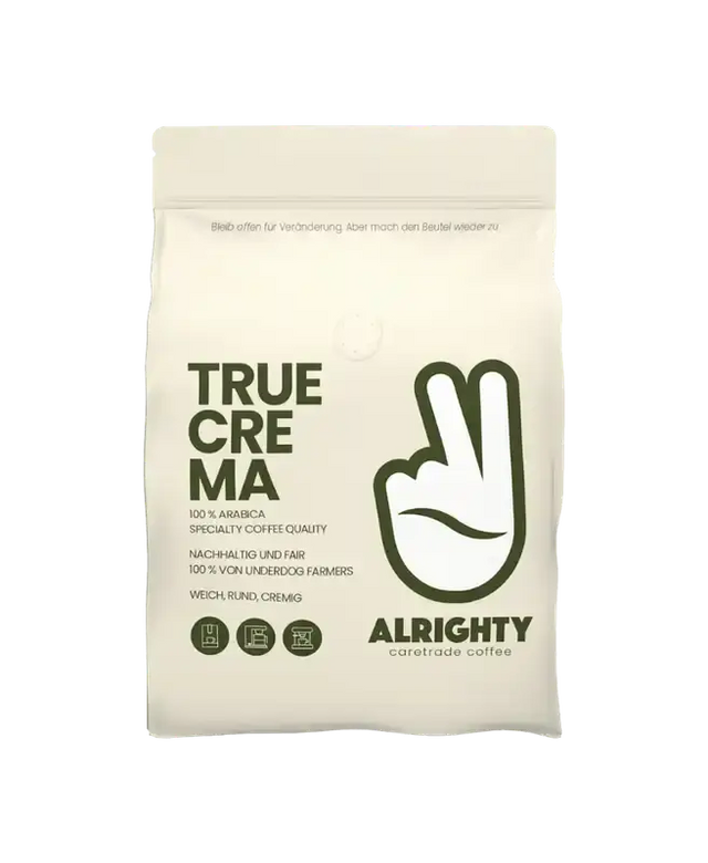Alrighty True Crema, Kaffeebohnen, 1KG Alrighty- Handy24