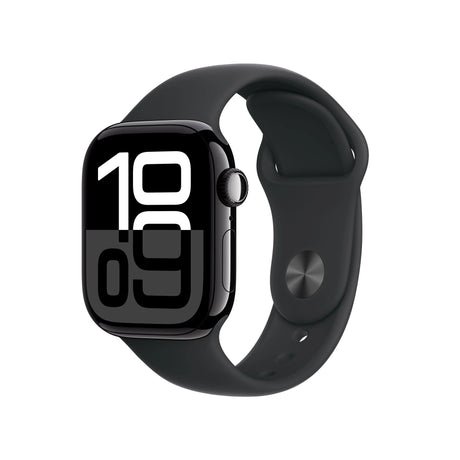 Apple Watch Series 10 42mm Jet Black Aluminium Case Sport Band S/M - Schwarz , OLED, Touchscreen, 64 GB, GPS Apple- Handy24