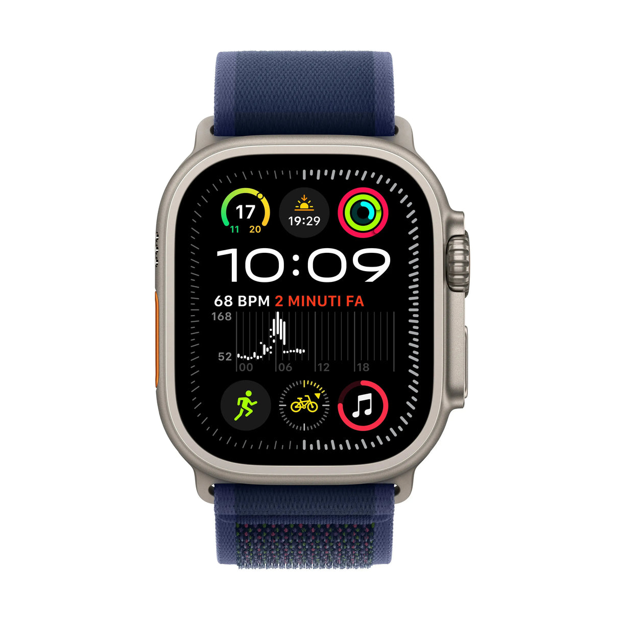 Apple Watch Ultra 2 (2024) LTE Natural 49mm Titanium mit Blau Trail Loop M/L