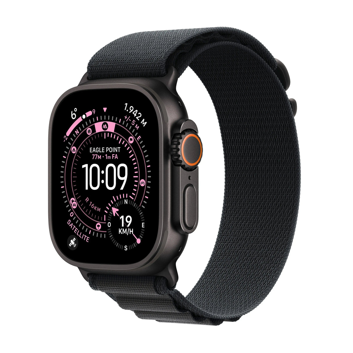 Apple Watch Ultra 3 Cell Black Tit Alp Loop - S