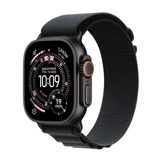 Apple Watch Ultra 3 (2025), 5G, 49mm, Black Titanium, Alpine Loop L, Schwarz Handy24- Handy24