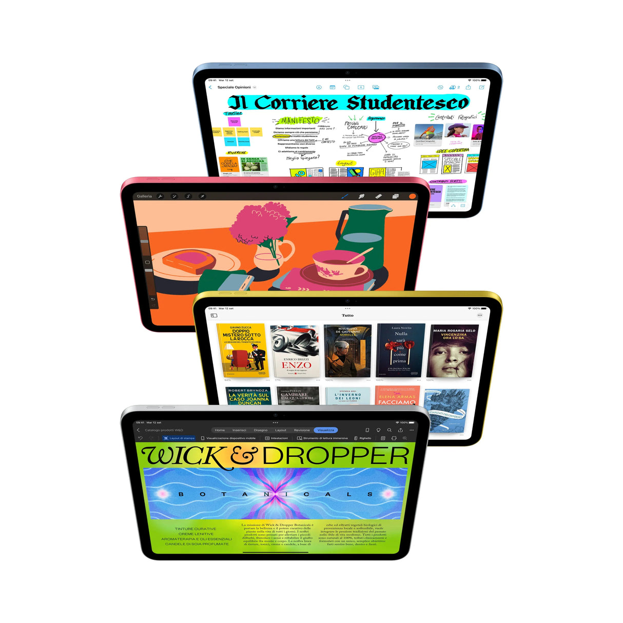 Apple iPad 10. Generation (2022), WiFi+Cellular, 27,7 cm (10.9"), 2360 x 1640 Pixel, 256 GB, iPadOS 18, 481 g, Blau Apple- Handy24