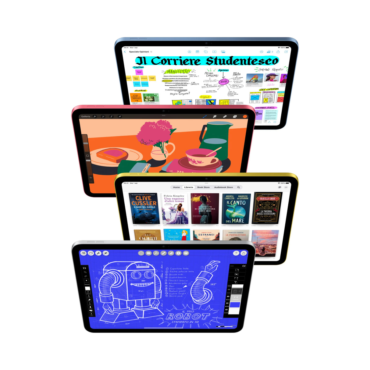 Apple iPad 10.9, 11. Gen. , 27,9 cm (11"), 2360 x 1640 Pixel, 512 GB, iPadOS 18, 477 g, Silber Handy24- Handy24