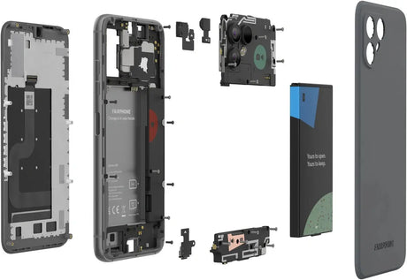 Fairphone 4, 5G, 16 cm (6.3"), 6 GB, 128 GB, 48 MP, Android 11, Grau Fairphone- Handy24