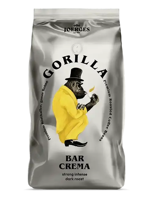 Gorilla Bar Crema, Kaffebohnen, 1 KG Gorilla- Handy24