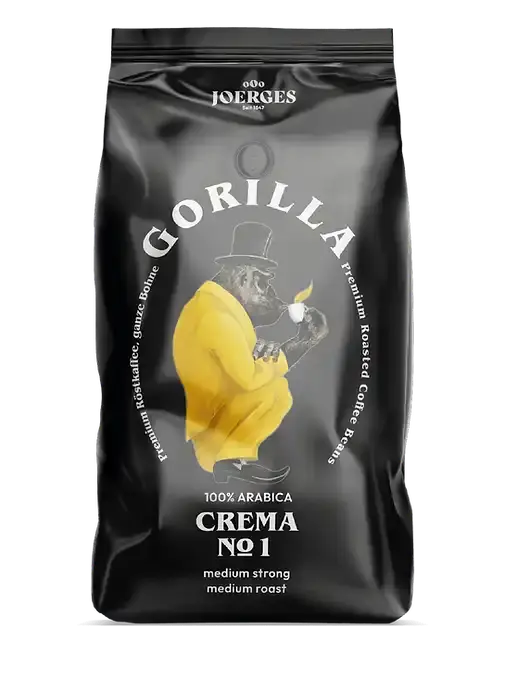 Gorilla Crema No. 1, Kaffeebohnen, Arabica Bohnen, 1.0 kg Gorilla- Handy24