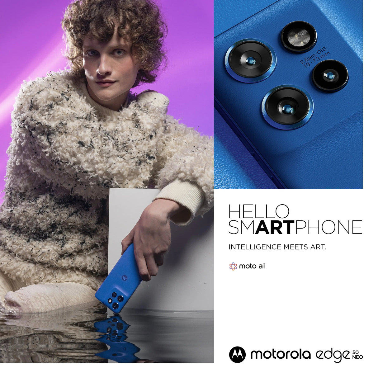 Motorola Solutions Motorola edge 50 Neo , 16,1 cm (6.36"), 12 GB, 512 GB, 50 MP, Android 14, Blau Motorola- Handy24