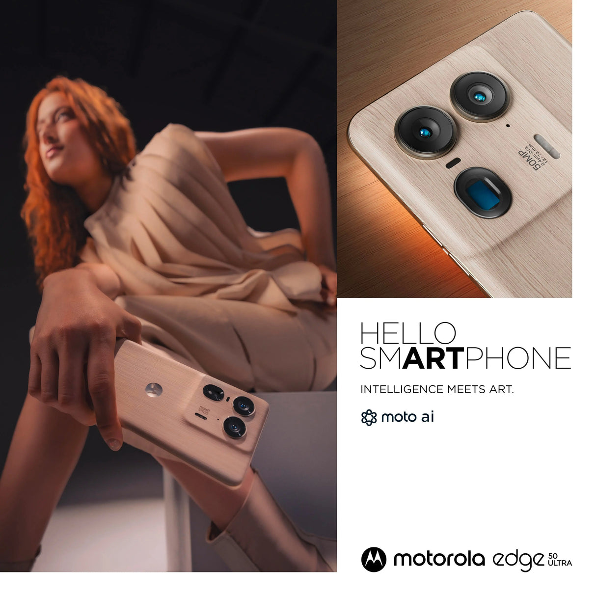 Motorola Solutions Motorola edge 50 Ultra, 17 cm (6.7"), 16 GB, 1 TB, 50 MP, Android 14, Holz Motorola- Handy24