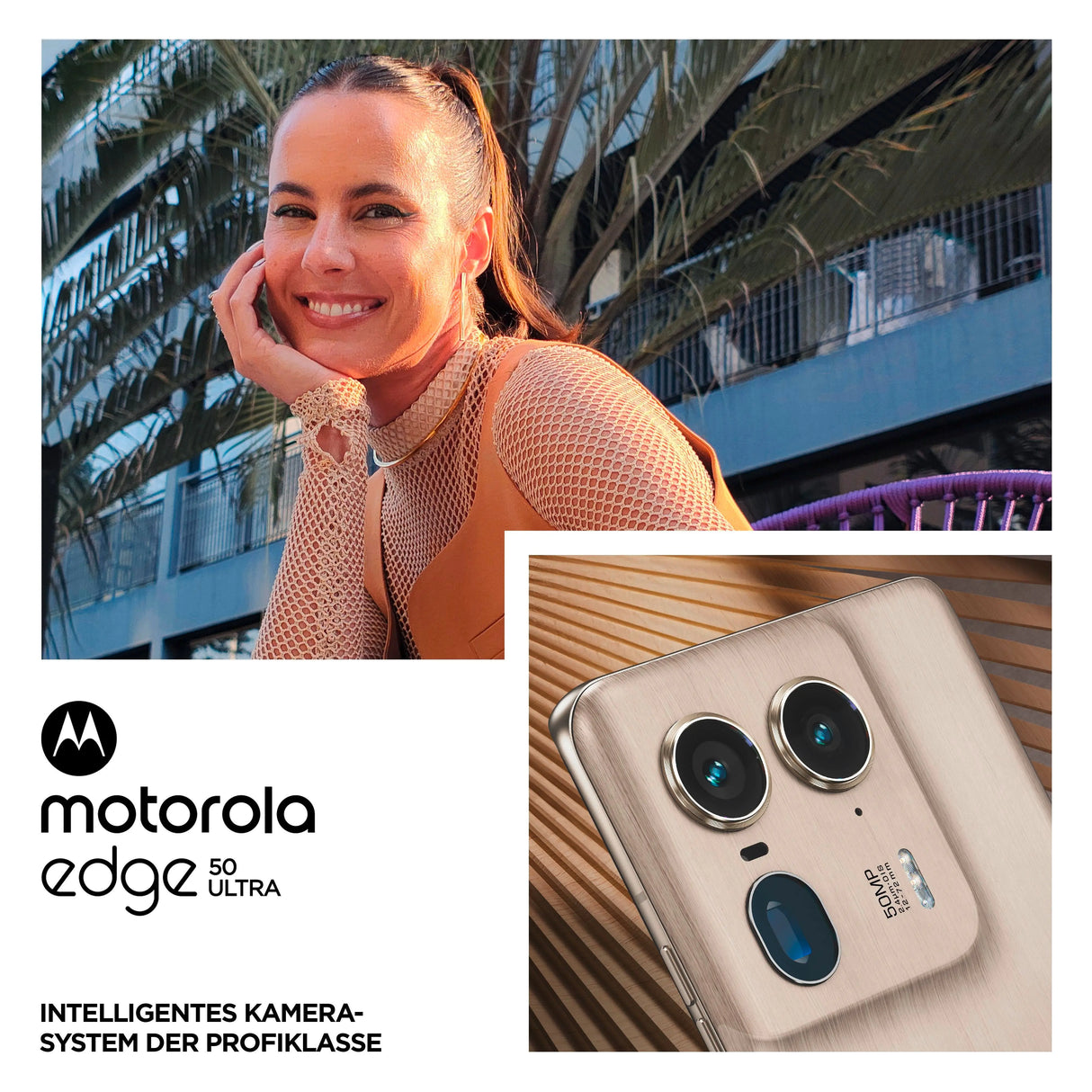 Motorola Solutions Motorola edge 50 Ultra, 17 cm (6.7"), 16 GB, 1 TB, 50 MP, Android 14, Holz Motorola- Handy24