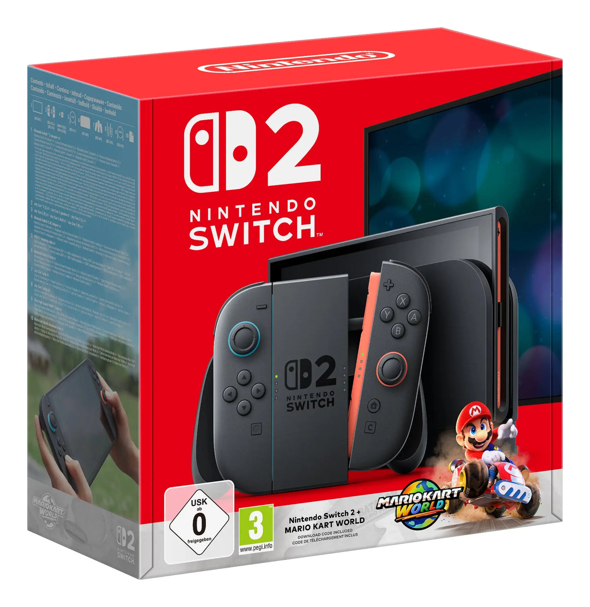 Nintendo Switch 2 + Mario Kart World, Analog / Digital, D-Pad, Schwarz Handy24- Handy24