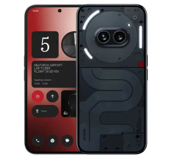 Nothing Phone (2a), 17 cm (6.7"), 8 GB, 128 GB, 50 MP, Android 14, Schwarz Nothing- Handy24