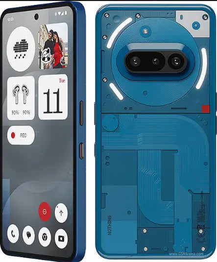 Nothing Phone (3a), 17,2 cm (6.77"), 12 GB, 256 GB, 50 MP, Android 15, Blau Handy24- Handy24