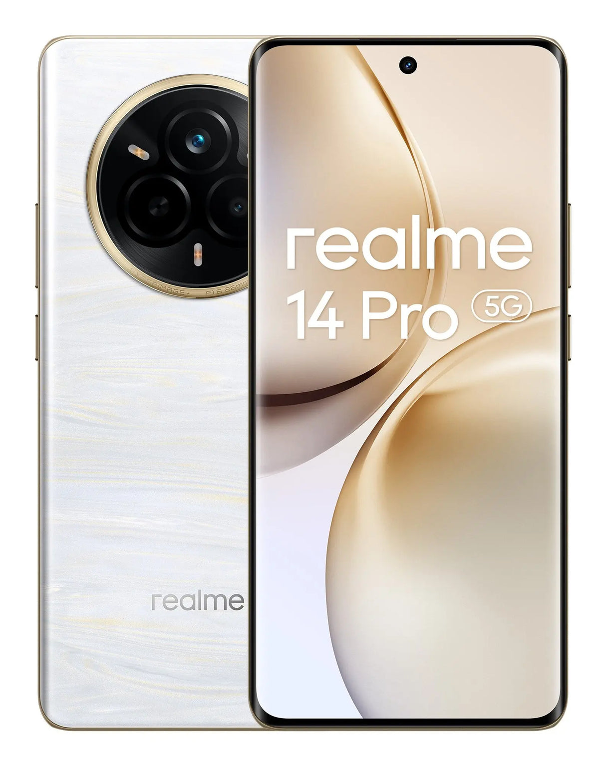 Realme 14 Pro 5G, 17,2 cm (6.77"), 8 GB, 256 GB, 50 MP, Android 15, Weiß Realme- Handy24