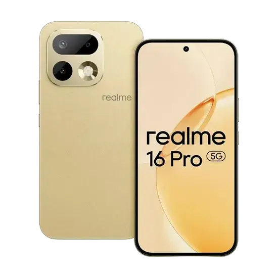 Realme 16 Pro Gold battery display - Mobiltelefon - 256 GB