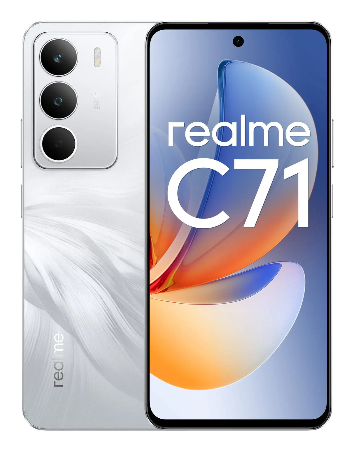 Realme C71, 16,9 cm (6.67"), 1604 x 720 Pixel, 8 GB, 256 GB, 50 MP, Weiß Handy24- Handy24