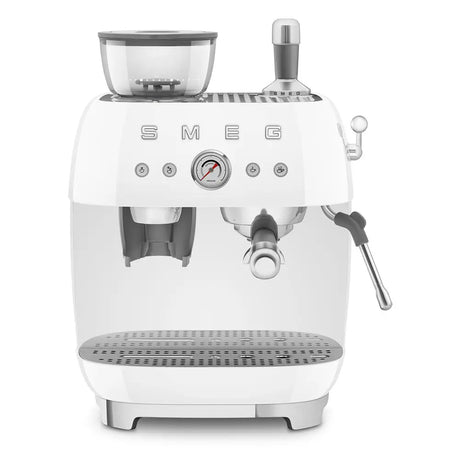 SMEG EGF03WHEU, Espressomaschine, 2,4 l, Gemahlener Kaffee, Eingebautes Mahlwerk, 1650 W, Weiß Handy24- Handy24
