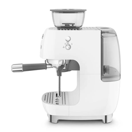 SMEG EGF03WHEU, Espressomaschine, 2,4 l, Gemahlener Kaffee, Eingebautes Mahlwerk, 1650 W, Weiß Handy24- Handy24