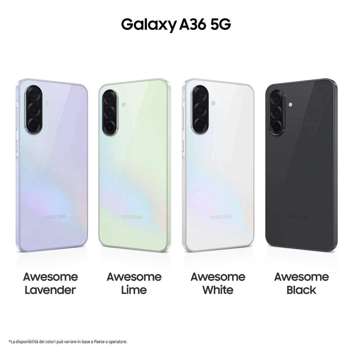 Samsung Galaxy A36 5G, A366, Dual SIM, 17 cm (6.7"), 6 GB, 128 GB, 50 MP, Android 15, Limette