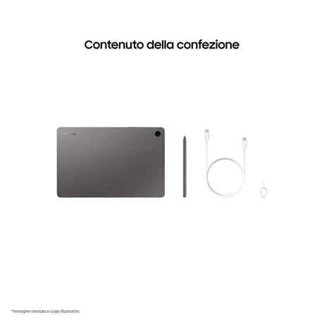Samsung Galaxy Tab S9 FE, 27,7 cm (10.9"), 2304 x 1440 Pixel, 128 GB, 6 GB, Android 13, Grau Samsung- Handy24