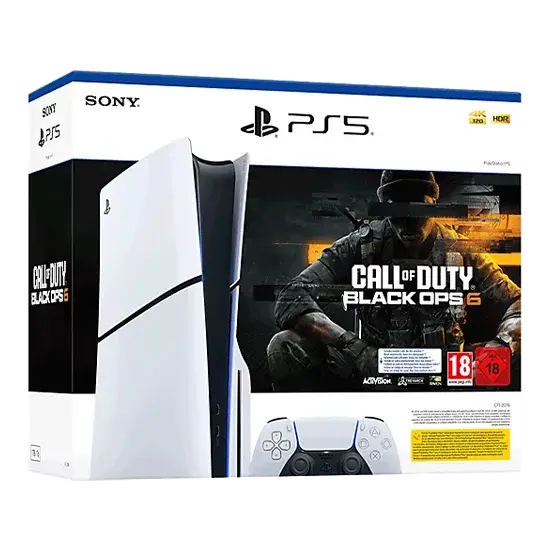Sony PlayStation 5 Slim Disc Edition 1TB + Call of Duty: Black Ops 6 - Weiß Handy24- Handy24