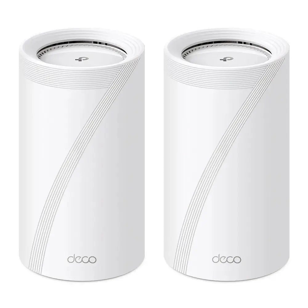 TP-LINK Deco BE85 (2-Pack), Weiß, Intern, Mesh-System, CE: <20 dBm (2.4 GHz), <30 dBm (5 GHz), <23 dBm(6 GHz), Tri-Band (2,4 GHz/5 GHz/6 GHz), Wi-Fi 7 (802.11be)