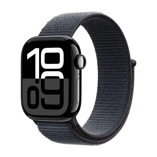 Watch Apple Watch Series 10 GPS 42mm Jet Black Aluminium Case Sport Loop - Black Apple- Handy24