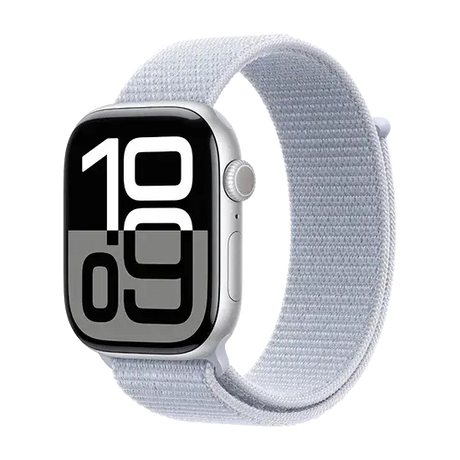 Watch Apple Watch Series 10 GPS 46mm Silver Aluminium Case, Sport Loop - Blue Cloud Apple- Handy24