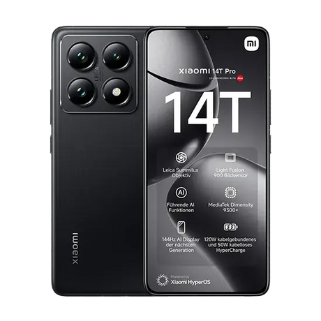 Xiaomi 14T Pro 5G Dual Sim 12GB RAM 512GB - Schwarz Xiaomi- Handy24