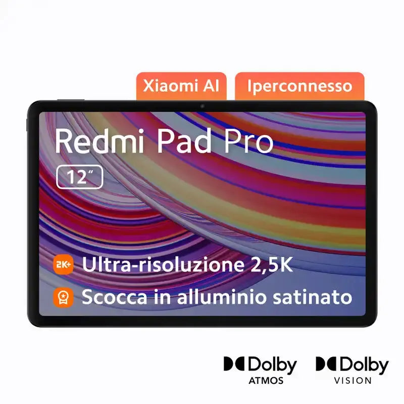 Xiaomi Redmi Pad Pro, 30,7 cm (12.1"), 2560 x 1600 Pixel, 128 GB, 6 GB, Android 14, Graphit, Grau Handy24- Handy24