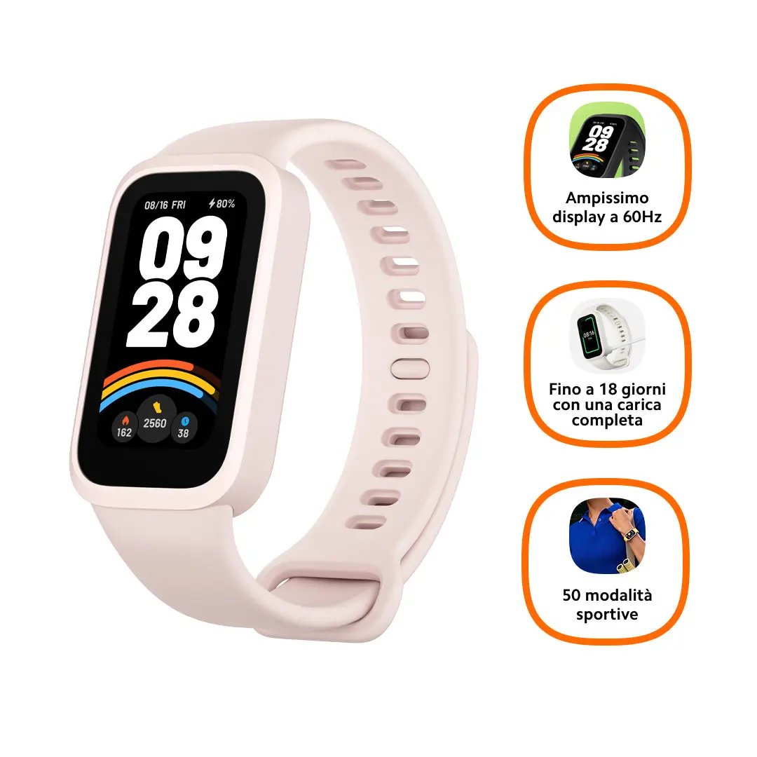 Xiaomi Smart Band 9 Active, Aktivitäts-Trackerarmband, 3,73 cm (1.47"), TFT, 300 mAh, Pink Handy24- Handy24
