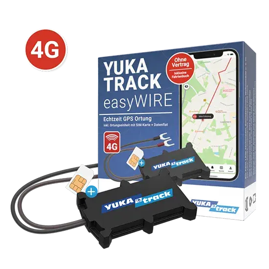 YUKAtrack IoT easyWire 4G AIO GPS Car Tracker with SIM+ Data Flat YUKAtrack- Handy24
