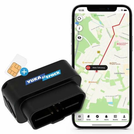 YUKAtrack OBD2 GPS Tracker, Universal, Schwarz YUKAtrack- Handy24