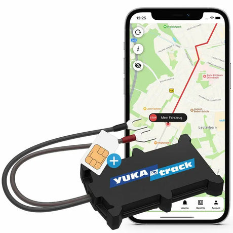 YUKAtrack easyWire GPS-Tracker, Schwarz, Wasserdicht, IP65 YUKAtrack- Handy24