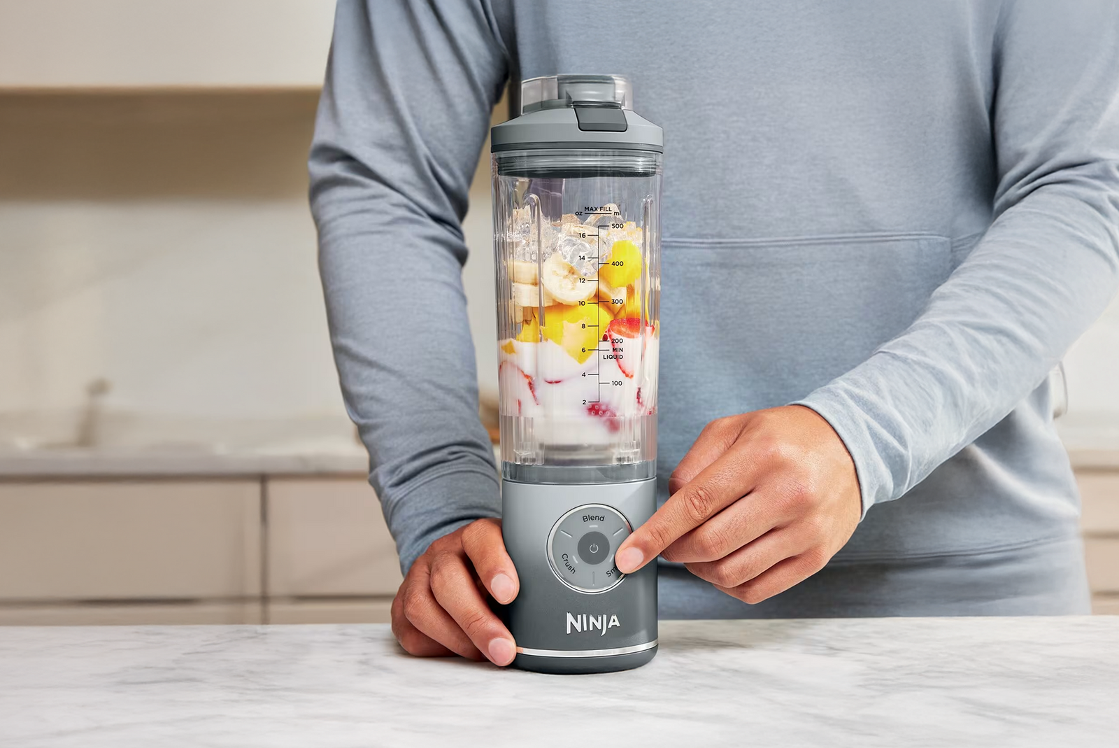 Ninja-BC251EUGY-Tragbarer-Mixer-mit-0-57-l-Fassungsvermögen-Eis-Crusher-Grau-Transparent Shop name