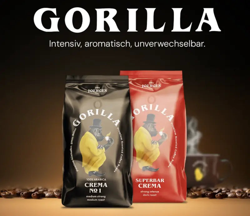 Gorilla Kaffee kaufen: Sortenvergleich, Geschmack & Zubereitung Shop name