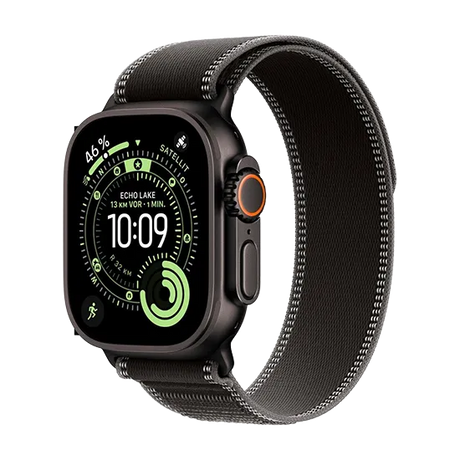 Apple Watch Ultra 3 (2025) 5G 49mm Black Titanium Case with Trail Loop M/L - Black/Charcoal