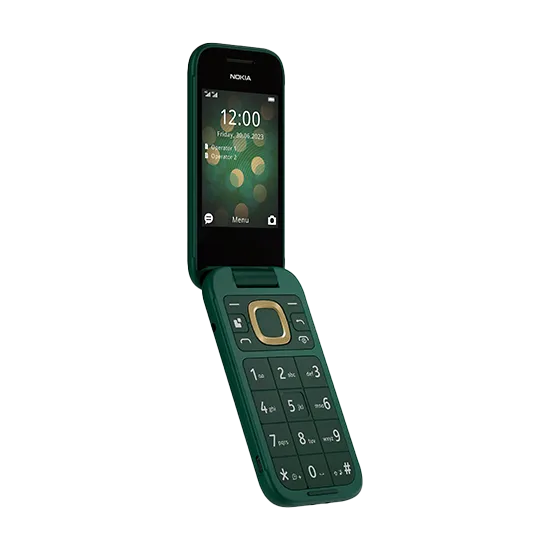 Nokia 2660 Flip, Dual Sim, 4GB - Lush Green