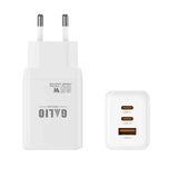 65 Watt 2x USB-C+ 1x USB-A Travel Adapter Von Galio