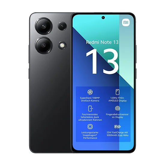 Xiaomi Redmi Note 13 4G Dual Sim 8GB RAM 128GB - Schwarz