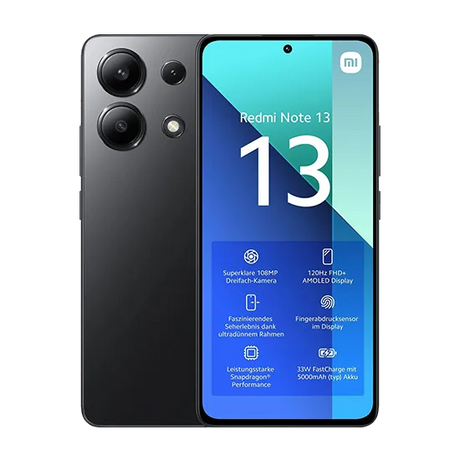 Xiaomi Redmi Note 13 4G Dual Sim 8GB RAM 128GB - Schwarz