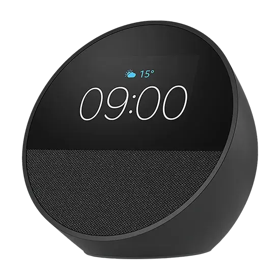 Amazon Echo Spot, Amazon Alexa, Sphärisch, Schwarz, 7,19 cm (2.83"), 320 x 240 Pixel, MediaTek Amazon- Handy24