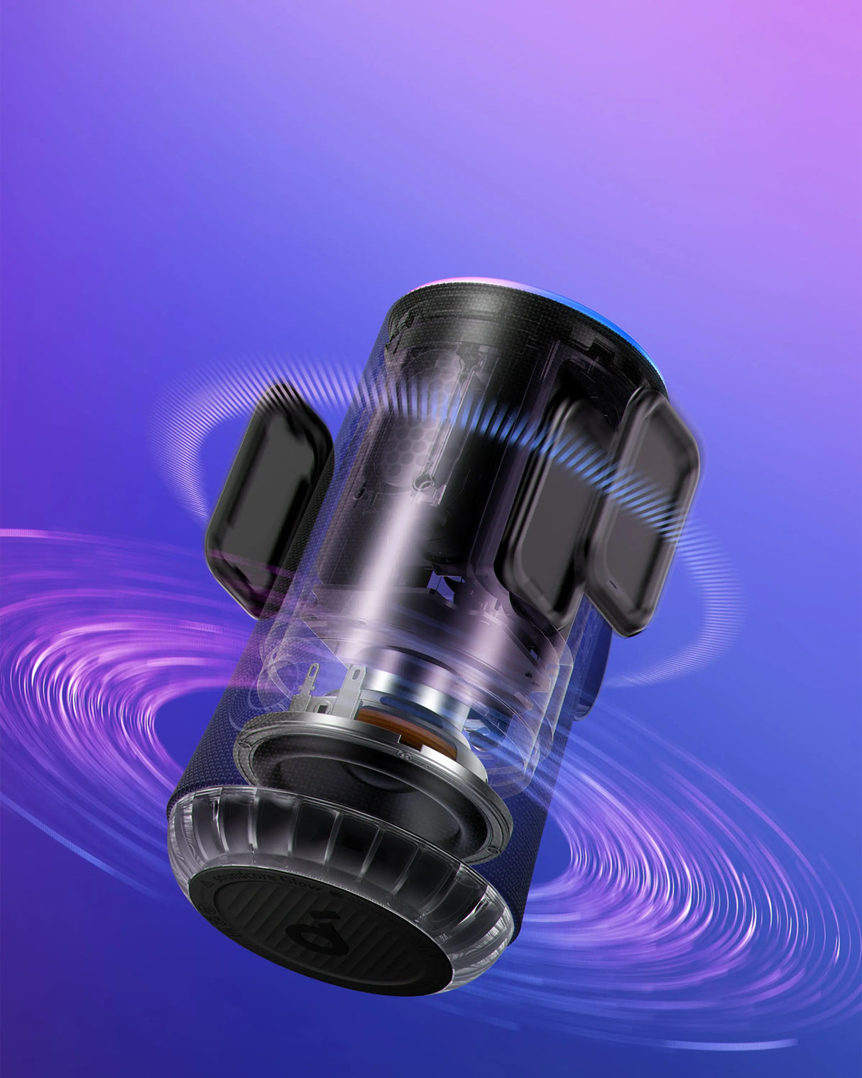 Anker Innovations Soundcore Glow, 6,35 cm (2.5"), 30 W, Kabellos, Tragbarer Mono-Lautsprecher, Schwarz, IP67 Anker- Handy24