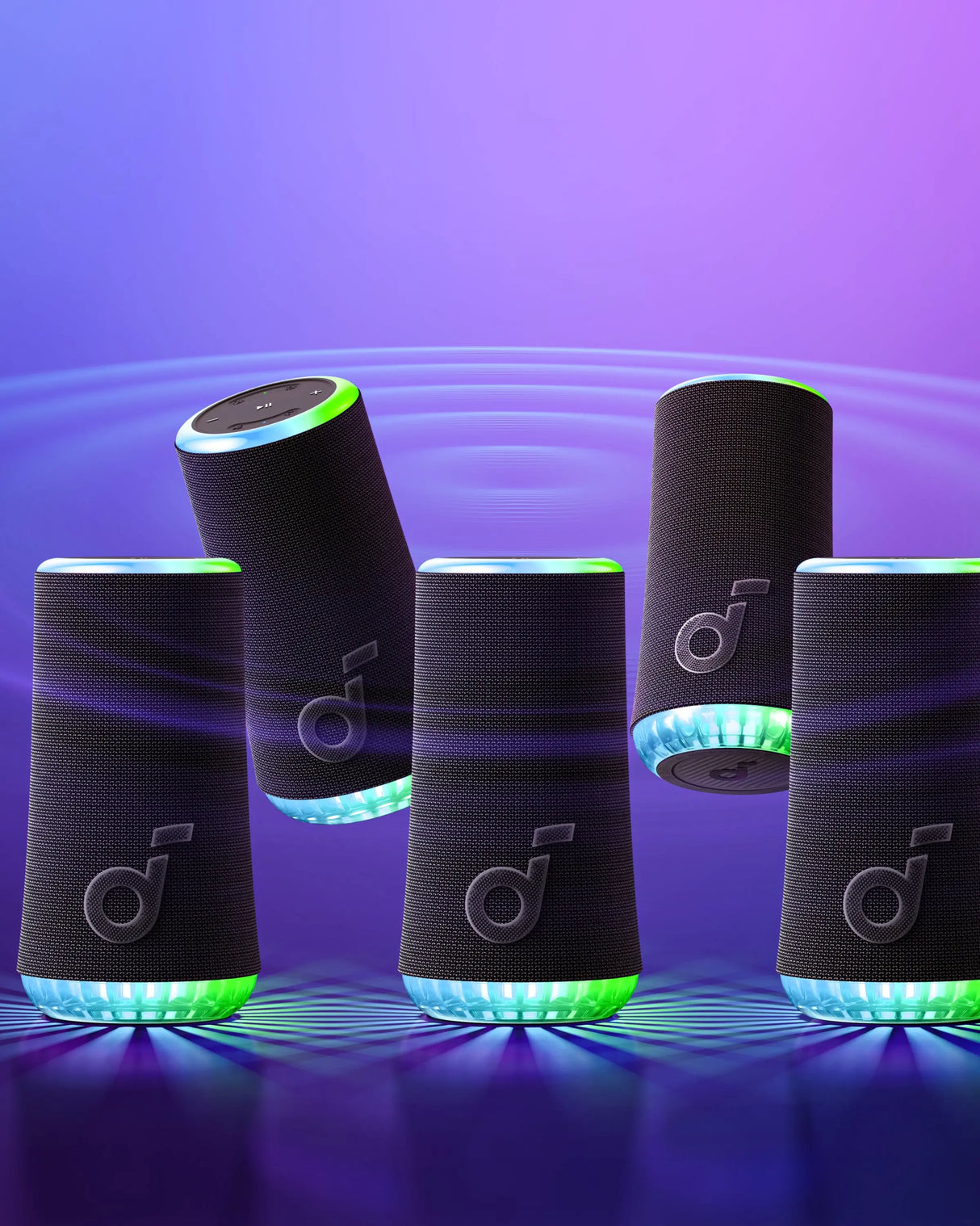 Anker Innovations Soundcore Glow, 6,35 cm (2.5"), 30 W, Kabellos, Tragbarer Mono-Lautsprecher, Schwarz, IP67 Anker- Handy24