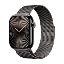 Apple Watch 10 GPS + Cellular 46mm mit Milanese Loop M/L - Slate Titanium