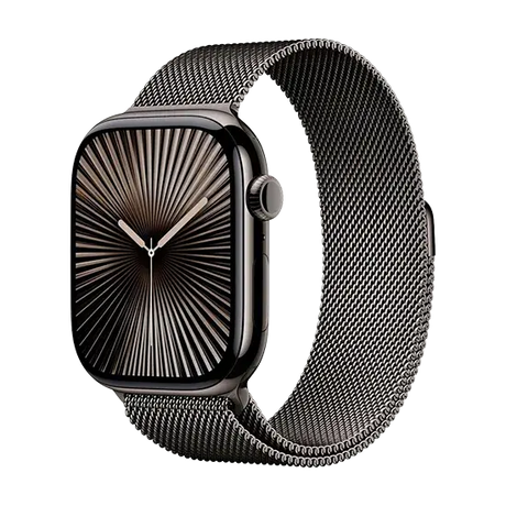 Apple Watch 10 GPS + Cellular 46mm mit Milanese Loop M/L - Slate Titanium