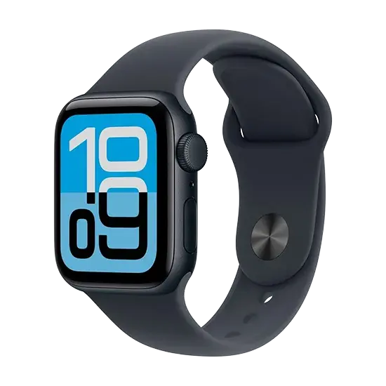 Apple Watch SE 3 (2025), GPS, 44mm, Midnight Aluminium, Sport Band M/L, Midnight Handy24- Handy24