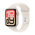 Apple Watch SE 3 (2025), GPS, 44mm, Starlight Aluminium Case, Sport Band M/L, Starlight Handy24- Handy24