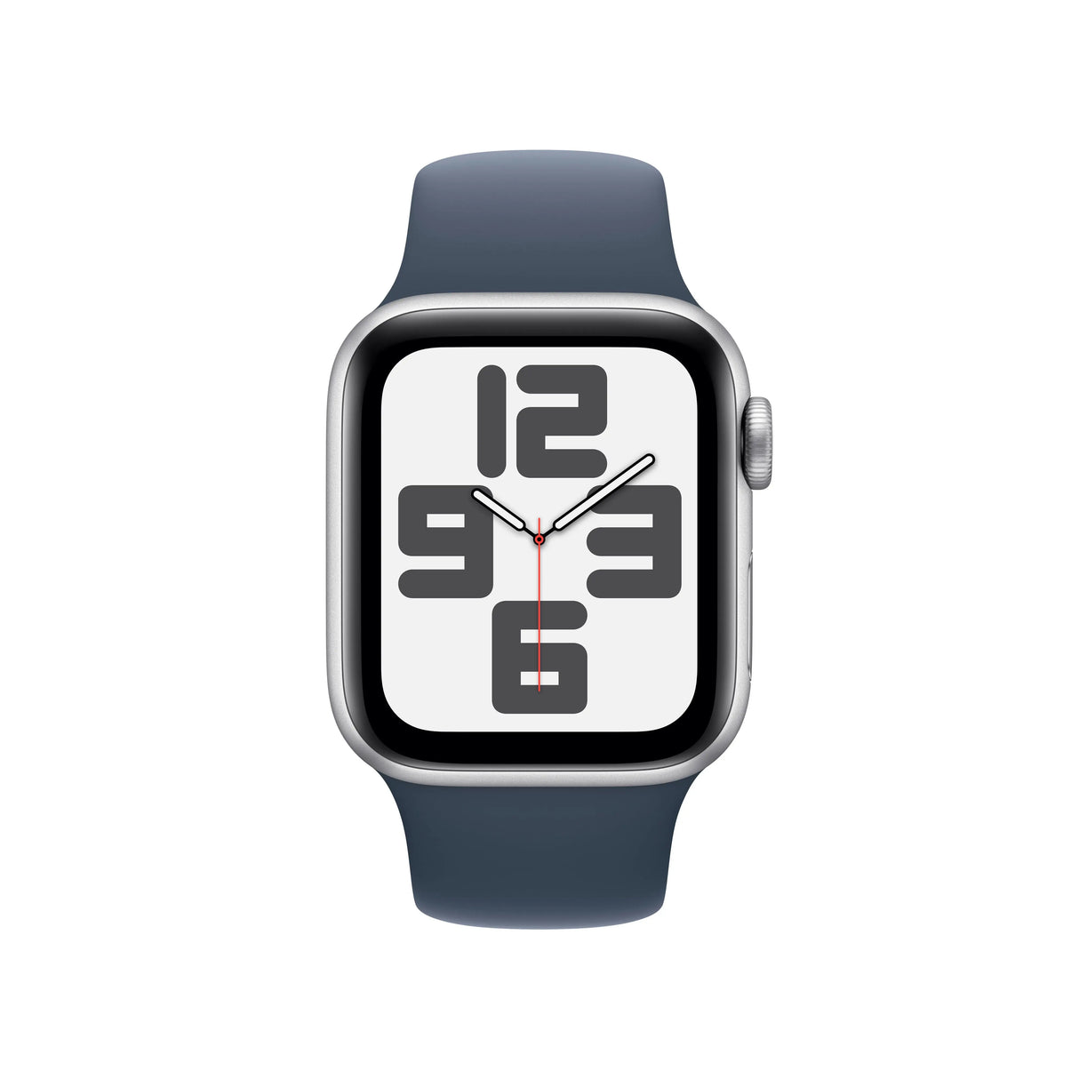Apple Watch SE (2023), LTE, 40mm, Silver Aluminium Case, Sport Band S/M, Storm Blue Handy24- Handy24
