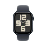Apple Watch SE2 (2024), GPS, 44mm, Midnight Aluminium, Sport Band S/M, Midnight Handy24- Handy24